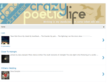 Tablet Screenshot of crazypoeticlife.com